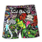Colorful Music Festival Beach Shorts For Island Getaways And Relaxed Casual Wear