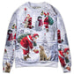Christmas Santa Chilling With Friends Sweater For Festive Events Weekend Outings And Comfortable Winter Style