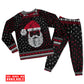 Retro Nordic Santa Christmas Long Sleeve Pajamas Set For Holiday Bedtime And Cozy Home Wear