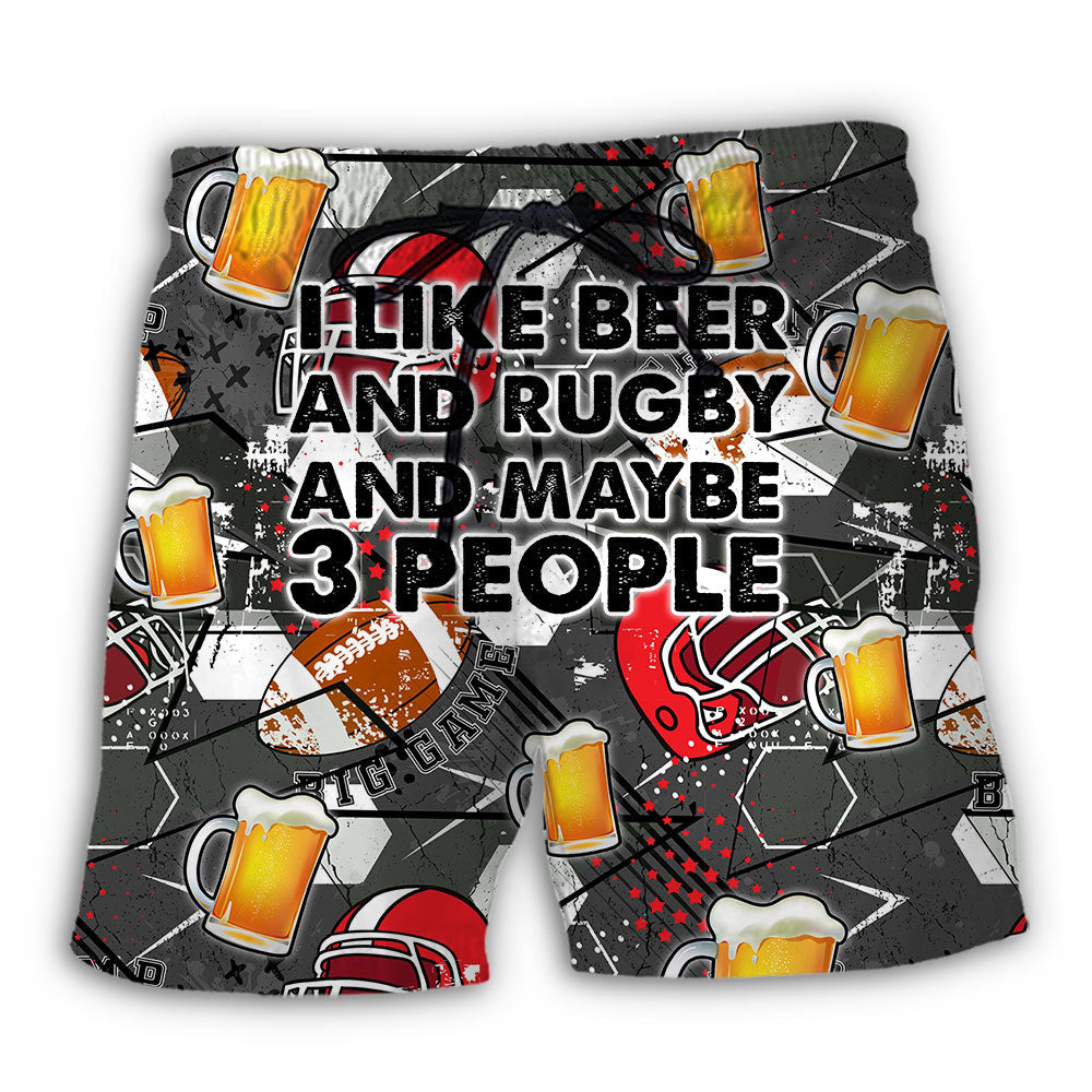 Beer Rugby Beach Shorts For Casual Day Trips And Lightweight Summer Style