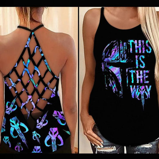 This Is The Way Hollow Tank Top For Fitness Activities And Relaxed Style