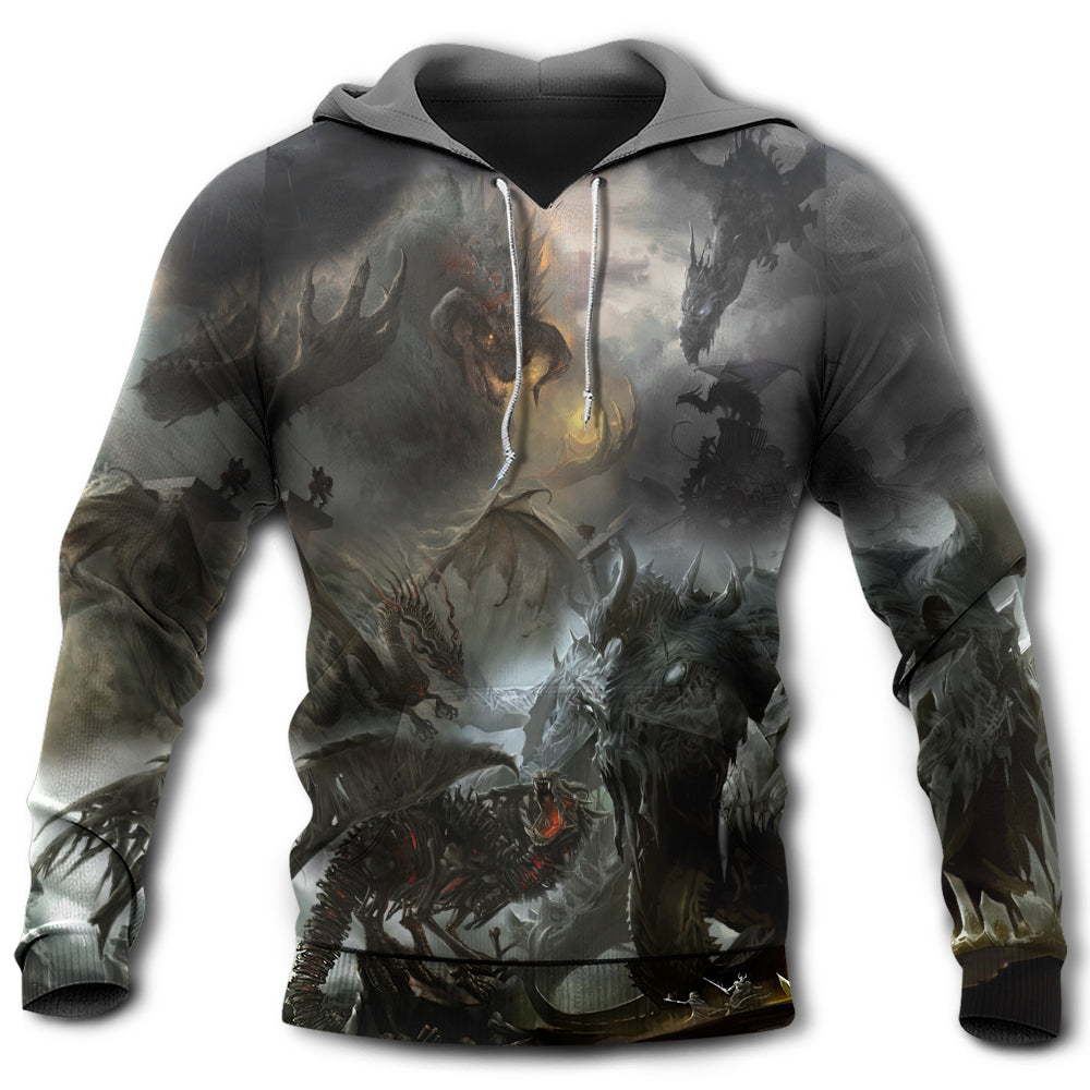 Fantasy Monster Apocalypse Hoodie For Imaginative Art Fans Seasonal Events And Relaxed Style