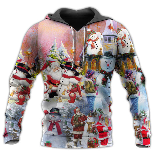 Winter Snowman Village Holiday Hoodie For Holiday Gatherings Winter Travel And Seasonal Gifting