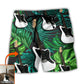 Guitar Various Style Tropical Floral Personalized Photo Beach Shorts Artwork Detail For Tropical Travel And Everyday Wear