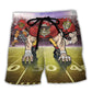 Americana Football Sky Beach Shorts For Coastal Adventures And Versatile Outdoor Wear