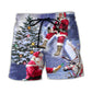 Santa Story Christmas Beach Shorts For Summer Festivals And Comfortable Resort Style