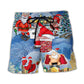 Christmas Santa Beer Beach Shorts For Weekend Travel And Laid Back Styling