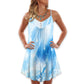 Music Notes Dark Blue Mood V-Neck Sleeveless Cami Dress For Alternative Style Parties And Relaxed Everyday Wear