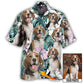 Dog Sweet Custom Photo Hawaiian Shirt Artwork Detail For Resort Trips And Outdoor Activities
