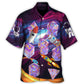 Fantasy Galaxy Dice Hawaiian Shirt Graphic Artwork Detail For Coastal Travel