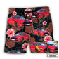Car Floral Various Style Personalized Photo Beach Shorts Graphic Detail For Resort Trips And Casual Outings
