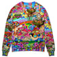 Hippie Mushroom Psychedelic Sweater For Colorful Outfits Weekend Events And Thoughtful Gift Giving
