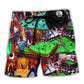 Billiard Rack Em Up Cool Player Beach Shorts For Beach Days And Outdoor Activities