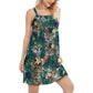 Cat Spirit Sand Hawaii V-Neck Sleeveless Cami Dress For Animal Lovers And Casual Summer Wear