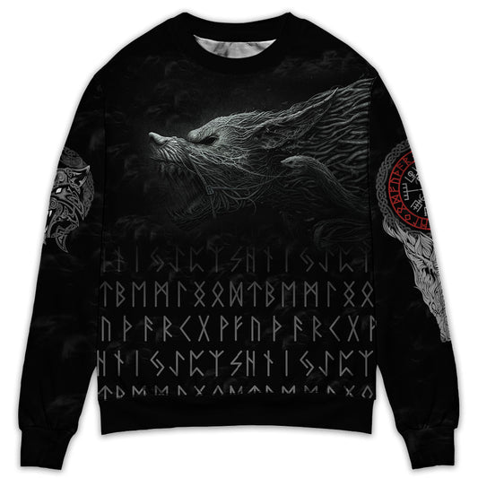 Viking Warrior Blood Black Sweater For Outdoor Gatherings Weekend Trips And Bold Casual Styling