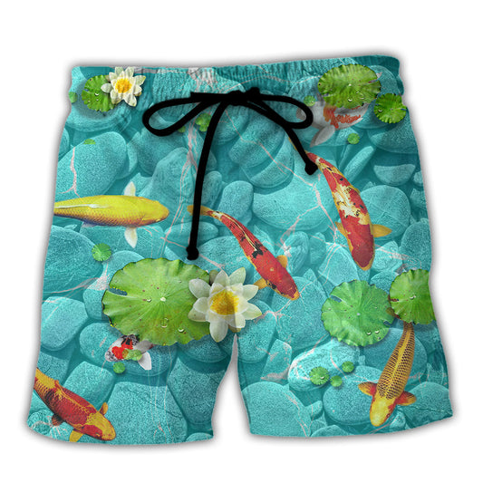 Landscape Fish Beach Shorts For Casual Day Trips And Versatile Outdoor Wear