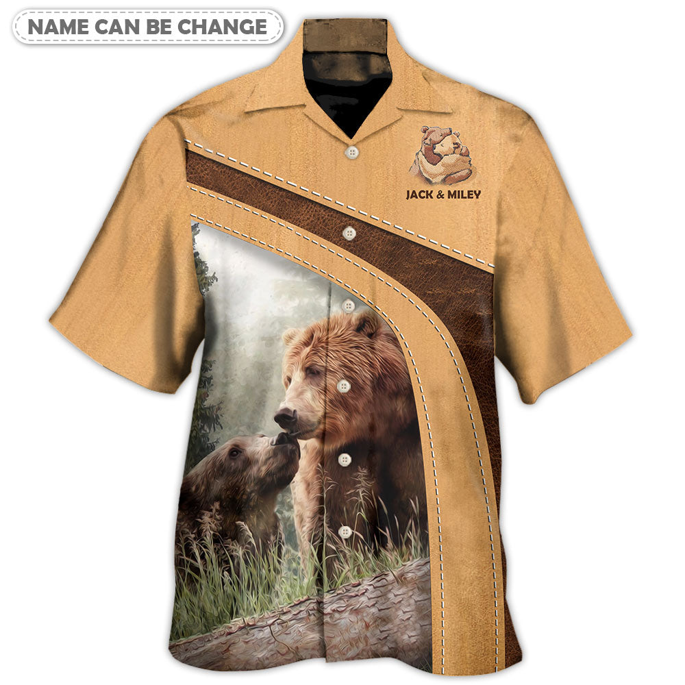 Rustic Bear Old Honey Personalized Hawaiian Shirt For Poolside Relaxation And Sunny Getaways