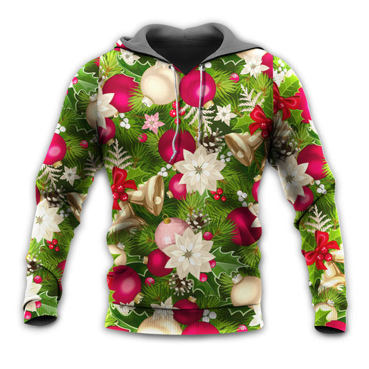 Floral Christmas Fir Tree Poinsettia Hoodie For Holiday Vacations Winter Events And Everyday Comfort