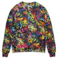 Smiling Colorful Cat Sweater For Animal Inspired Style Events And Comfortable Daily Wear