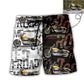 Motorcycle Sweet Cool Style Personalized Photo Beach Shorts Graphic Detail For Resort Trips And Casual Outings