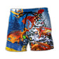 Christmas Dragon Family Beach Shorts For Summer Vacation And Coastal Travel