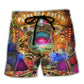 Skee Ball Retro Arcade Game Beach Shorts Design Detail For Coastal Escapes And Daily Wear