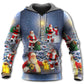Christmas Santa Love Light Tree Hoodie For Holiday Gatherings Winter Travel And Seasonal Gifting