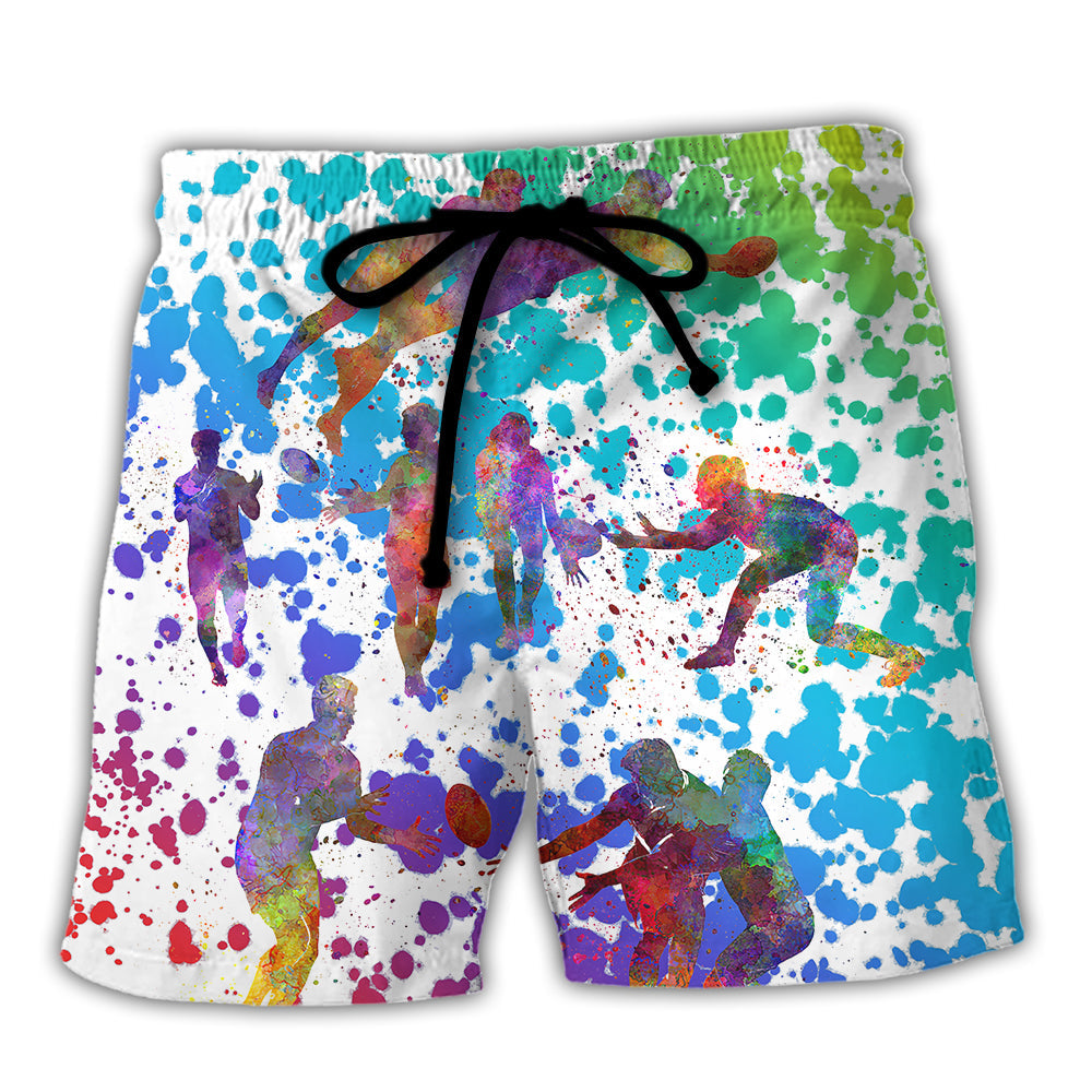 Colorful Rugby Beach Shorts For Resort Getaways And Everyday Comfort