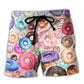 Donut Lover Cute Food Style Beach Shorts For Resort Days And Casual Style