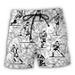 Tropical Leaf Rugby Beach Shorts For Weekend Travel And Laid Back Styling