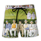 Lawn Bowling Family Fun Theme Beach Shorts For Sports Fan Vacation Wear