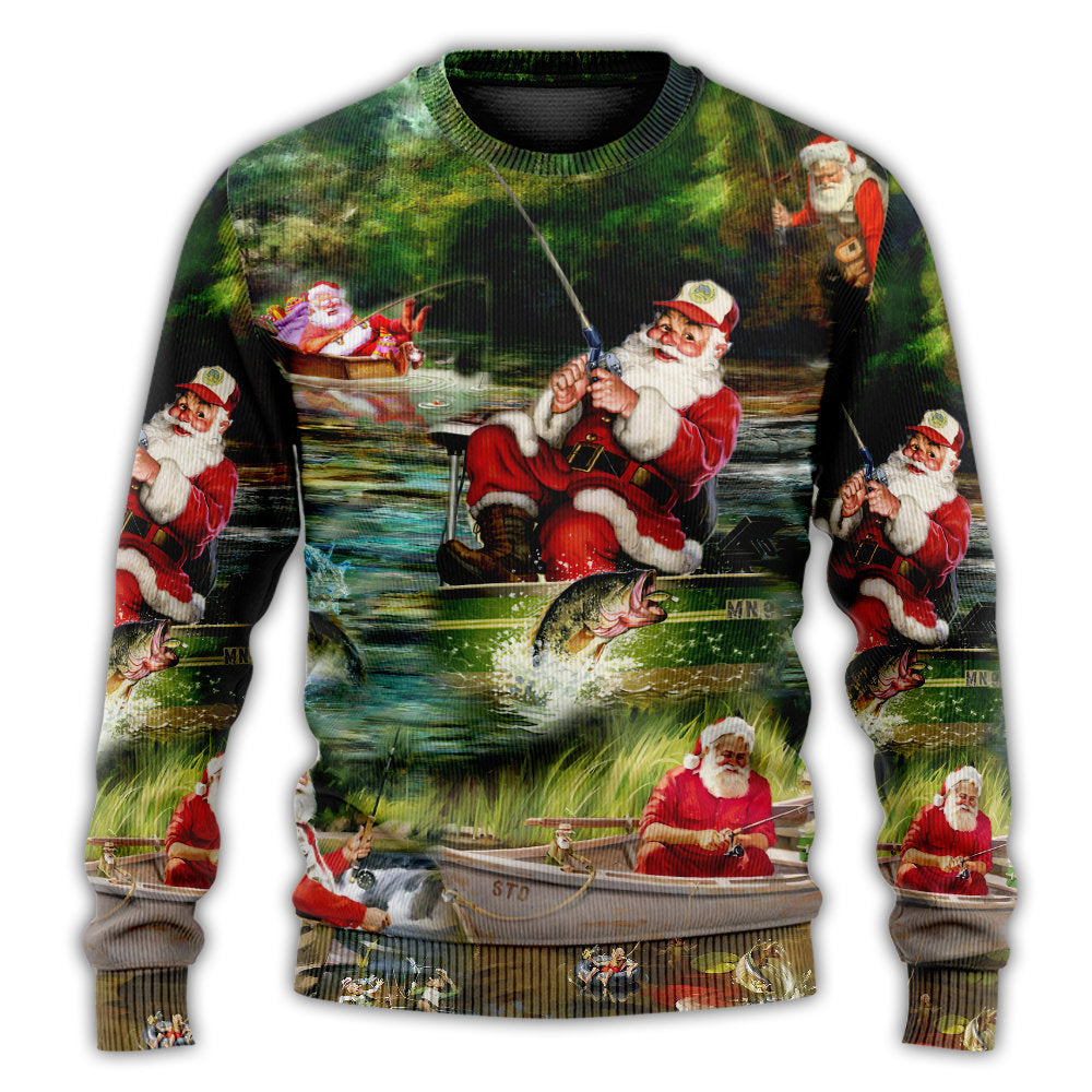 Christmas Merry Fishmas Happy Reel Sweater For Festive Family Events Casual Wear And Holiday Gift Giving