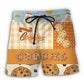 Baking Chocolate Chip Cookie Lover Beach Shorts For Vacation Travel And Relaxed Outdoor Comfort