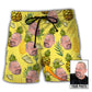 Funny Face Style Personalized Photo Beach Shorts Artwork Detail For Comfortable Everyday Summer Wear
