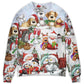 Santa And Snowman Joyful Companions Sweater For Festive Parties Family Photos And Comfortable Seasonal Wear