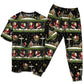 Santa Christmas Eve Adventure Short Sleeve Pajamas Set For Christmas Sleepwear And Family Lounging