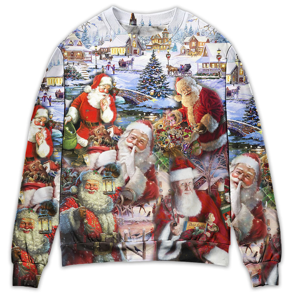 Christmas Santa Holiday Fun Sweater For Seasonal Parties Cozy Gatherings And Thoughtful Holiday Gifts