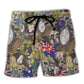 Sloth Cycling Beach Shorts For Warm Weather Outings And Versatile Outdoor Wear