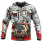Christmas Dog Holiday Truck Hoodie For Festive Streetwear Winter Outings And Christmas Celebrations