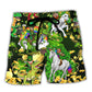 Irish Horse Saint Patrick Beer Theme Beach Shorts For Weekend Getaways And Comfort