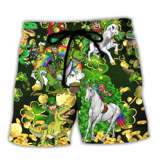 Irish Horse Saint Patrick Beer Beach Shorts For Warm Weather Outings And Bright Seasonal Outfits