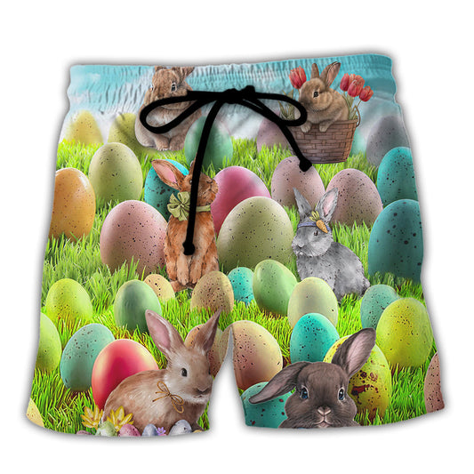 Easter Rabbit Beach Shorts For Beach Days And Bright Seasonal Outfits