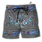 Wicca Mystery Spirit Triple Moon Witch Hawaiian Beach Shorts For Poolside Relaxation And Everyday Comfort