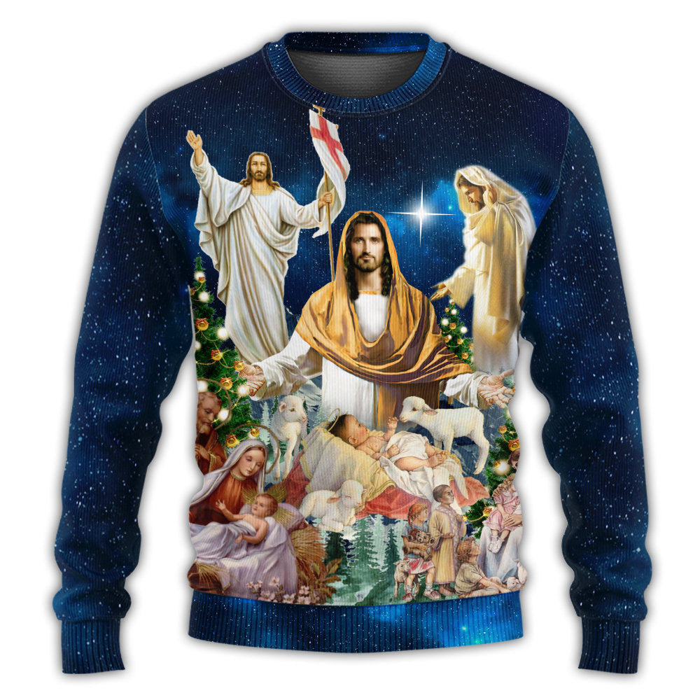 Christmas Miracle Night Faith Sweater For Festive Events Weekend Outings And Comfortable Winter Style
