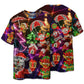 Santa Christmas Tree Elf And Gingerbread Short Sleeve Pajamas Set For Christmas Sleepwear And Family Lounging