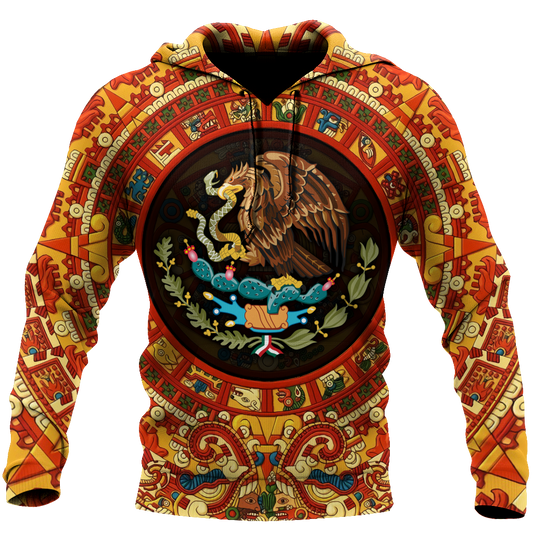 Mexican Aztec Hoodie For Cultural Themes Casual Travel And Meaningful Gift Giving