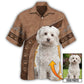 Dog Paw Various Custom Photo Personalized Hawaiian Shirt Pattern Detail For Summer Holidays And Outdoor Fun