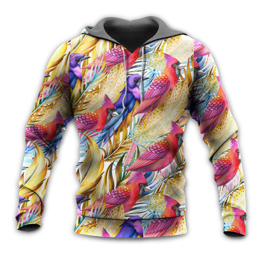 Tropical Cardinal Life Minimal Hoodie For Relaxed Streetwear Weekend Travel And Everyday Style