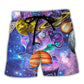 Galaxy Cat Beach Shorts For Poolside Relaxation And Comfortable Daily Use