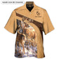 Rustic Old Buck Sweet Doe Personalized Hawaiian Shirt Artwork Detail For Resort Trips And Outdoor Activities